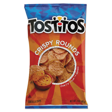 Tortilla Chips Crispy Rounds, 3 Oz Bag, 28-carton