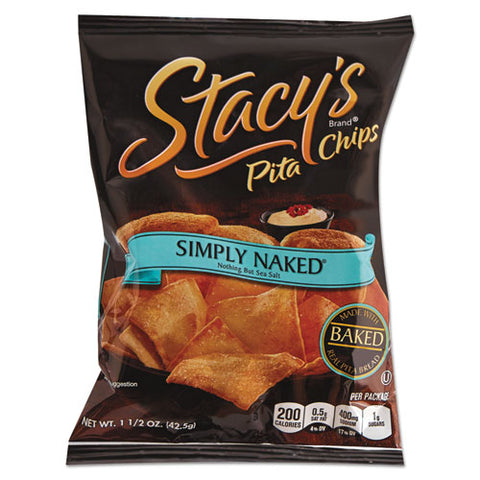 Pita Chips, 1.5 Oz Bag, Original, 24-carton