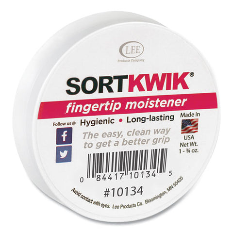 Sortkwik Fingertip Moisteners, 1 3-4 Oz, Pink