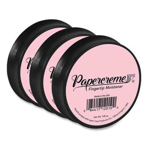 Papercreme Fingertip Moistener, 0.38 Oz, Coral, 3-pack