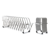 Flexifile Expandable Collator To Organizer, 12 Sections, Letter To Legal Size Files, 6" X 6.75" X 10.5", Silver