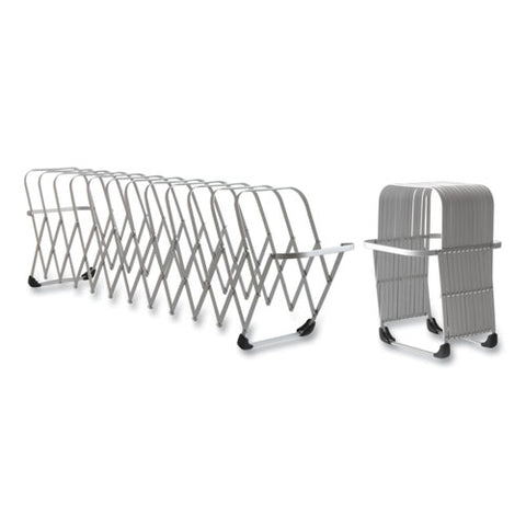 Flexifile Expandable Collator To Organizer, 12 Sections, Letter To Legal Size Files, 6" X 6.75" X 10.5", Silver