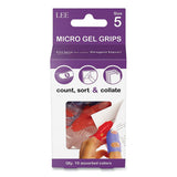 Tippi Micro-gel Fingertip Grips, Size 5, Small, Assorted, 10-pack