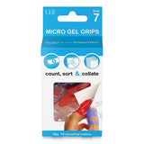 Tippi Micro-gel Fingertip Grips, Size 7, Medium, Assorted, 10-pack