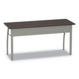 Trento Line Rectangular Desk, 59.13" X 23.63" X 29.5", Mocha