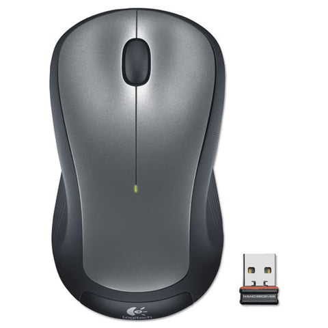 M310 Wireless Mouse, 2.4 Ghz Frequency-30 Ft Wireless Range, Left-right Hand Use, Silver-black