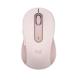 Signature M650 Wireless Mouse, Medium, 2.4 Ghz Frequency, 33 Ft Wireless Range, Right Hand Use, Rose