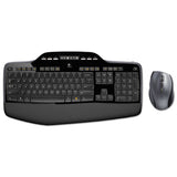 Mk710 Wireless Keyboard + Mouse Combo, 2.4 Ghz Frequency-30 Ft Wireless Range, Black