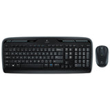 Mk320 Wireless Keyboard + Mouse Combo, 2.4 Ghz Frequency-30 Ft Wireless Range, Black