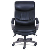 Woodbury Big And Tall Executive Chair, Supports Up To 400 Lbs., Black Seat-black Back, Weathered Gray Base