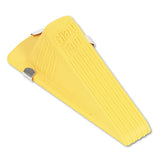 Giant Foot Magnetic Doorstop, No-slip Rubber Wedge, 3.5w X 6.75d X 2h, Yellow