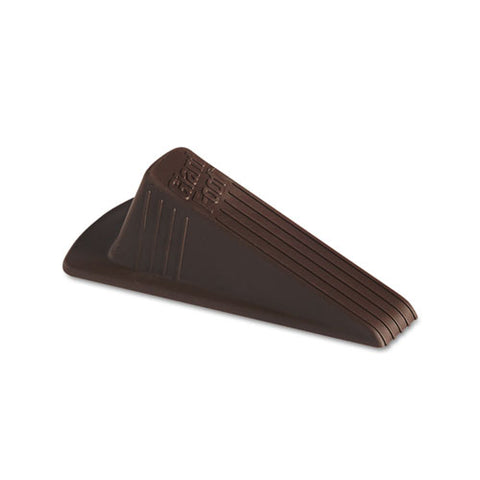 Giant Foot Doorstop, No-slip Rubber Wedge, 3.5w X 6.75d X 2h, Brown, 2-pack