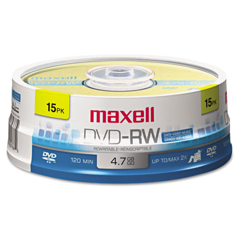 Dvd-rw Discs, 4.7gb, 2x, Spindle, Gold, 15-pack