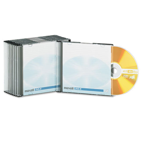 Dvd-r Discs, 4.7gb, 16x, W-jewel Cases, Gold, 10-pack