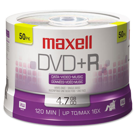 Dvd+r Discs, 4.7gb, 16x, Spindle, Silver, 50-pack