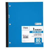 Wireless Neatbook Notebook, 1 Subject, Wide-legal Rule, Assorted Color Covers, 10.5 X 8, 80 Sheets