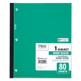 Wireless Neatbook Notebook, 1 Subject, Wide-legal Rule, Assorted Color Covers, 10.5 X 8, 80 Sheets