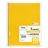 Spiral Notebook, 1 Subject, Wide-legal Rule, Assorted Color Covers, 10.5 X 7.5, 100 Sheets