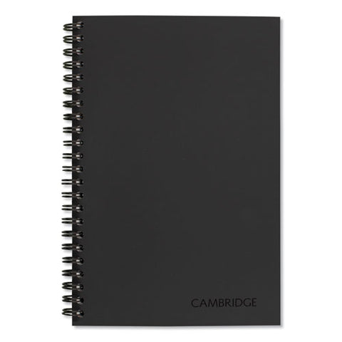 Wirebound Guided Business Notebook, Quicknotes, Dark Gray Cover, 8 X 5, 80 Sheets