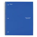 Wirebound Notebook, 5 Subjects, College Rule, Assorted Color Covers, 11 X 8.5, 200 Sheets