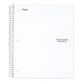 Wirebound Notebook, 5 Subjects, College Rule, Assorted Color Covers, 11 X 8.5, 200 Sheets