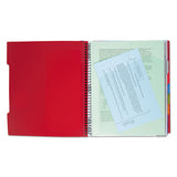 Advance Wirebound Notebook, 5 Subjects, Medium-college Rule, Assorted Color Covers, 11 X 8.5, 200 Sheets
