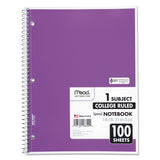 Spiral Notebook, 1 Subject, Medium-college Rule, Assorted Color Covers, 11 X 8, 100 Sheets