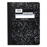 Composition Book, Wide-legal Rule, Black Cover, 9.75 X 7.5, 100 Sheets