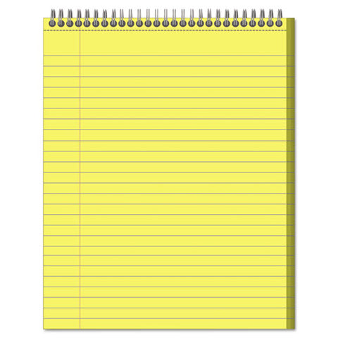 Stiff-back Wire Bound Notebook, 1 Subject, Wide-legal Rule, Canary-blue Cover, 8.5 X 11.5, 70 Sheets