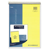 Stiff-back Wire Bound Notebook, 1 Subject, Wide-legal Rule, Canary-blue Cover, 8.5 X 11.5, 70 Sheets