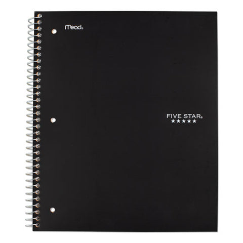 Wirebound Notebook, 1 Subject, Medium-college Rule, Black Cover, 11 X 8.5, 100 Sheets
