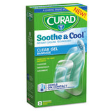 Soothe And Cool Clear Gel Bandages, Assorted, Clear, 8/box