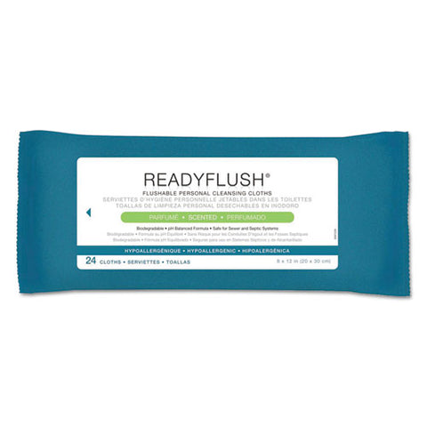 Readyflush Biodegradable Flushable Wipes, 8 X 12, 24-pack, 24 Pack-carton