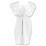 Disposable Patient Gowns, 3-ply T-p-t, 30 In. X 42 In., White, 50-carton