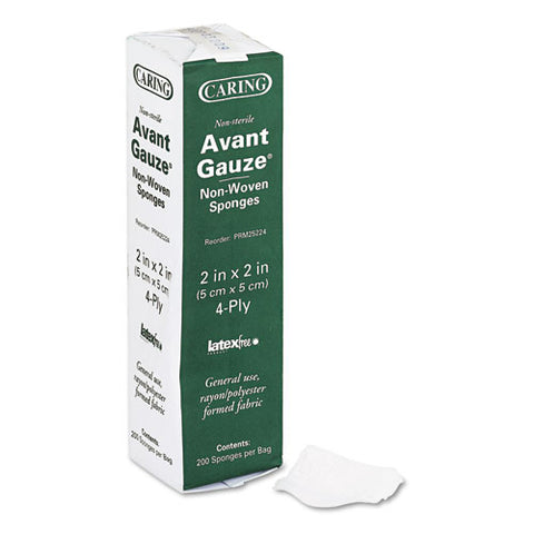 Gauze Sponges, 2 X 2, 4-ply, Non-sterile, 200-box