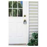 Locking Combination 5 Key Steel Box, 3 1-4w X 1 5-8d X 4h, Black-silver