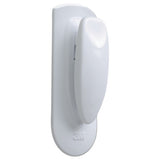 Spring Hook, 1 1-8w X 3-4d X 3h, White, 1 Hook-pack