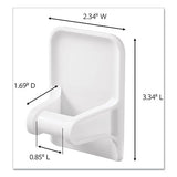 Spray Bottle Holder, 2.34 X 1.69 X 3.34, White, 2 Hangers-4 Strips-pack