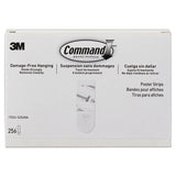 Poster Strips, Removable, Holds Up To 1 Lb, 5-8" X 1 3-4", White, 256-pack