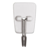 General Purpose Hooks, Small, 0.5 Lb Cap, White, 28 Hooks And 32 Strips-pack