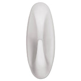 General Purpose Designer Hooks, Medium, 3 Lb Cap, White, 2 Hooks And 4 Strips-pack