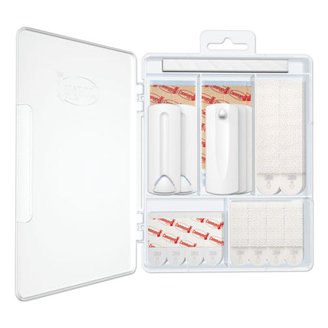 Picture Hanging Kit, White-clear, Assorted Sizes, 38 Pieces-pack
