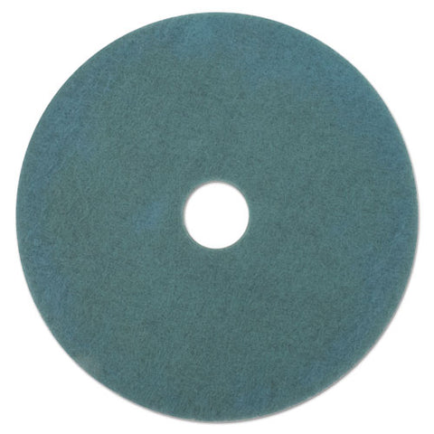 Ultra High-speed Floor Burnishing Pads 3100, 27" Diameter, Aqua, 5-carton