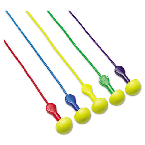 E·a·r Express Pod Plugs Single-use Earplugs, Corded, 25 Db Nrr, Assorted Colors, 100 Pairs