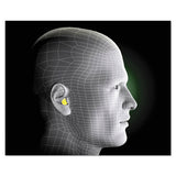 E·a·rsoft Blasts Earplugs, Uncorded, Foam, Yellow Neon-red Flame, 200 Pairs
