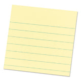 Original Pads In Canary Yellow, 3 X 3, Lined, 100-sheet, 6-pack