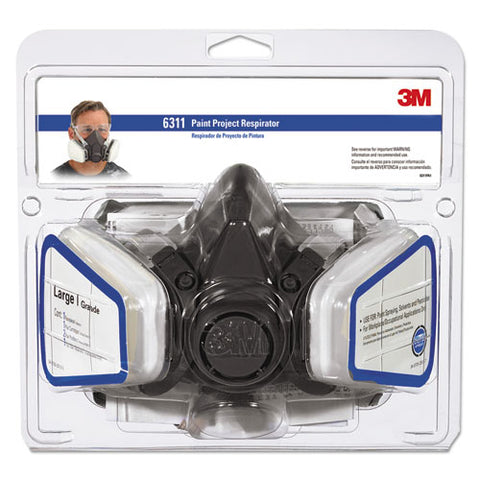 Half Facepiece Paint Spray-pesticide Respirator, Large