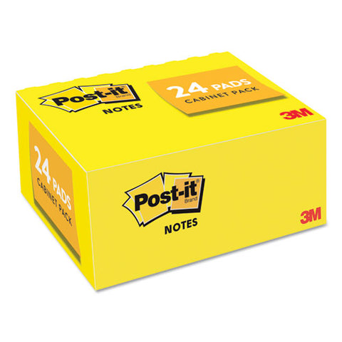 Original Pads In Canary Yellow, 1 3-8 X 1 7-8, 100 Sheets-pad, 24 Pads-pack