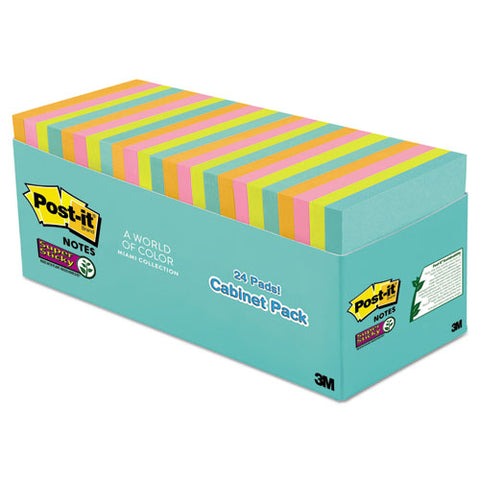 Pads In Miami Colors, 3 X 3, 70-pad, 24 Pads-pack