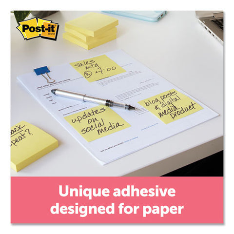 Original Pads In Canary Yellow, 3 X 3, 100-sheet, 12-pack